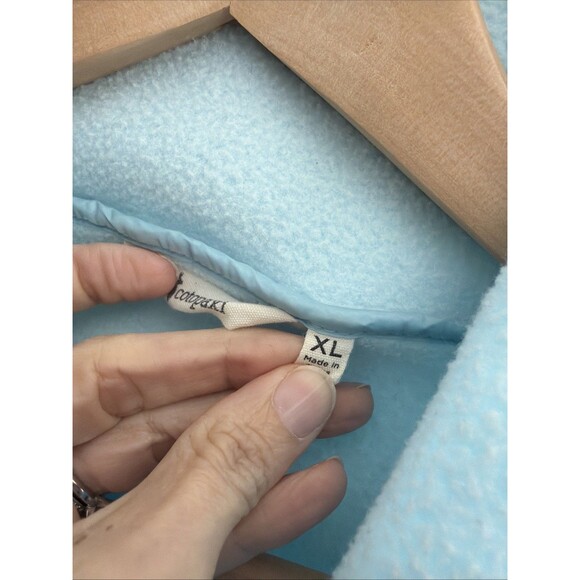 Cotopaxi Fleece Pullover Snap Neck Colorblock Blue Red Women's XL Hiking Cozy - Picture 3 of 6